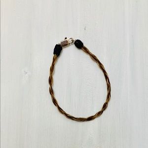 Braided horsehair bracelet